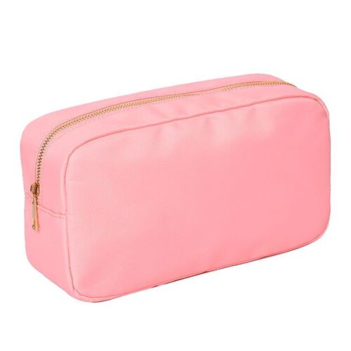 Mini Embroidery Patch Toiletry Pouch Waterproof Storage Nylon Travel Makeup Bag
