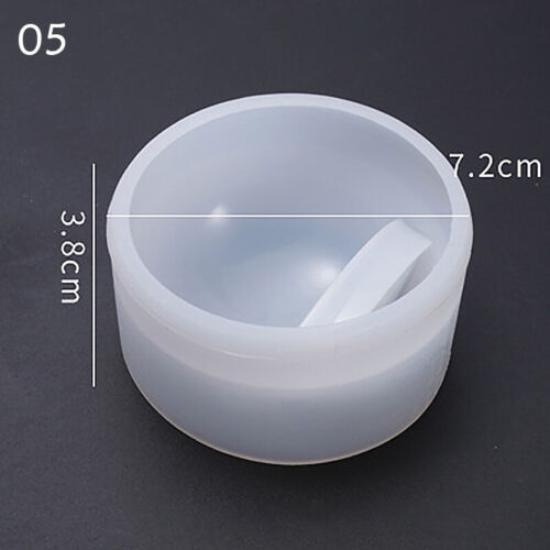 Round Silicone Mold Flower Pot Concrete Storage Box Mould Home Decor Epoxy Resin
