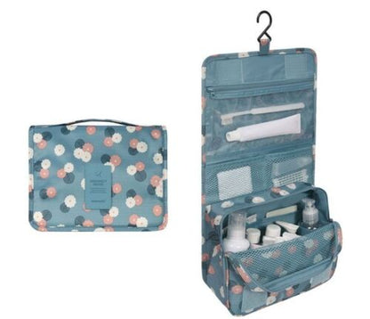 Travel Waterproof Cosmetic Organizer Pouch Hanging Toiletry Bag Makeup Polyester