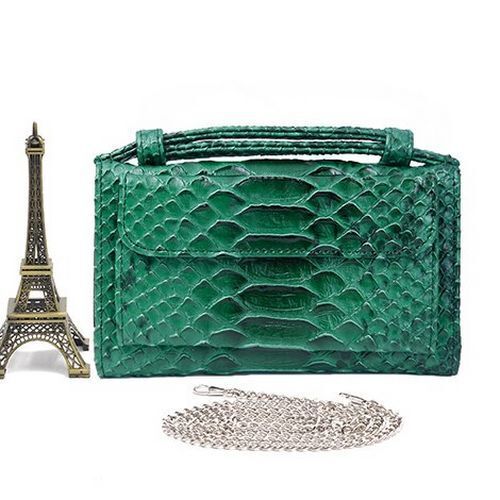 Leather Clutch Crossbody Bag Gold Luxury Serpentine Clutch Purse Messenger Bags