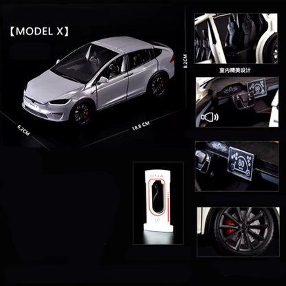 1:24 Model 3 Model Y X Alloy Car Model Diecast Metal Toy Vehicles Car Model Simu