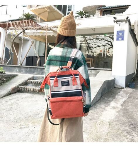 Canvas Laptop Backpacks Schoolbag School Travel Bags Polyester Softback 20-35 L