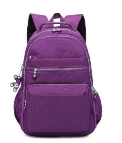Backpack Anti-theft Waterproof School Bag Luxury Rucksack Nylon Purple/Pink/Blue