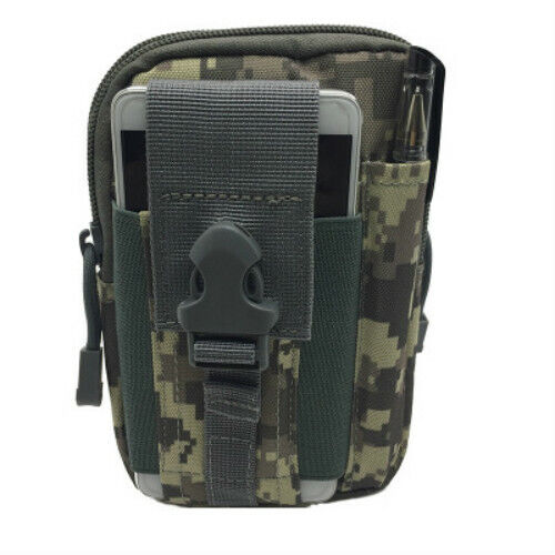 New Men Waist Bag Casual Durable Waist Pack Belt Canvas Multifunction Zipper Bag