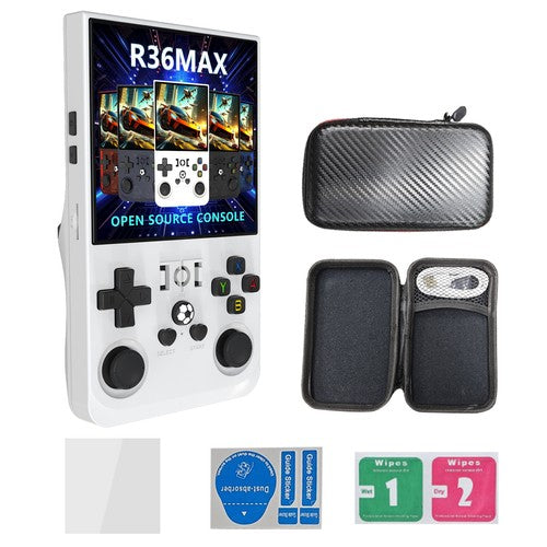 R36MAX Retro Handheld Retro Gaming Console, 4.0 Inch HD IPS Screen, 64GB 128GB