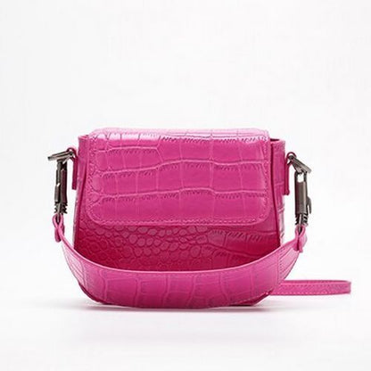 Fashionable Crocodile Pattern Handbag Shoulder Crossbody Bags Small Clutch Purse