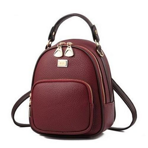 Backpack Soft Leather Traveling Small Backpacks Fashion Shoulder Bags Softback