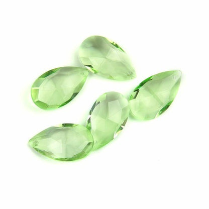 Colored Lighting Teardrop Crystal Glass Prism Chandelier Spare Parts Accessories