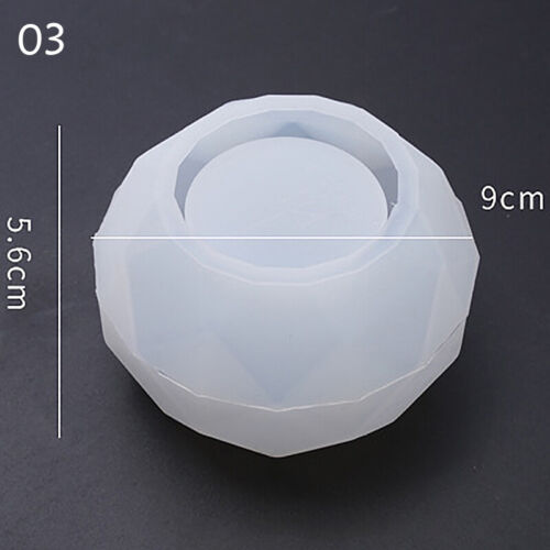 Round Silicone Mold Flower Pot Concrete Storage Box Mould Home Decor Epoxy Resin