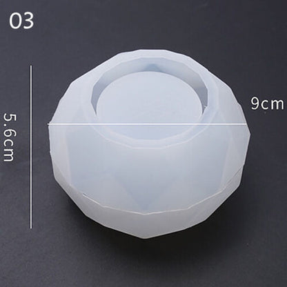 Round Silicone Mold Flower Pot Concrete Storage Box Mould Home Decor Epoxy Resin