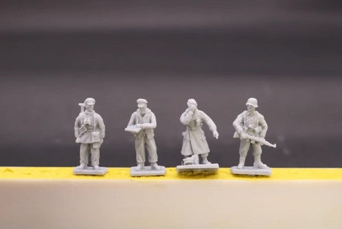 Unassembled1/72 Resin WWII German SS 9 Soldiers kit A&Bstyle