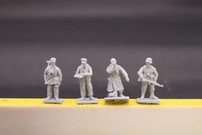 Unassembled1/72 Resin WWII German SS 9 Soldiers kit A&Bstyle