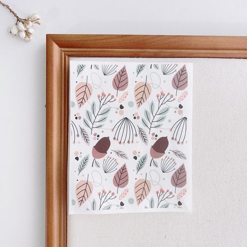 Polymer Image Transfer Paper Plants Flowers Leaf Decals DIY Jewelry Craft Tools