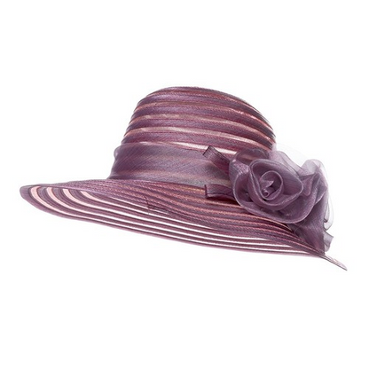 Yarn Hat Women Big Bow Feather Flower Sun Protect Hat Elegant Wedding Sea Beach