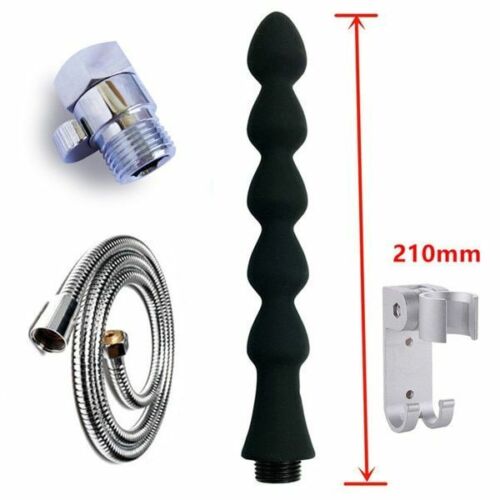 Shower Nozzle Silicone Enema Healthy Rectal Anal Syringe Douche System Vaginal