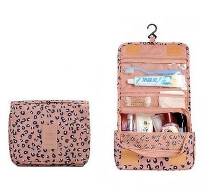Travel Waterproof Cosmetic Organizer Pouch Hanging Toiletry Bag Makeup Polyester