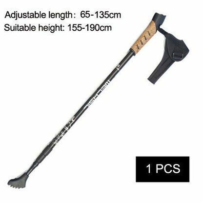 2Pcs Hiking Walking Sticks Trekking Poles Nordic Walking Aluminum Camping Hiking