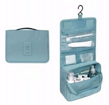 Solid Makeup Bag Toiletries Organizer Traveling Kit Cosmetic Purse 18.5*24*9.5CM