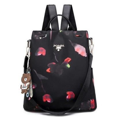 Embroidery Waterproof Oxford Backpack Anti-theft School Bag High Quality Large