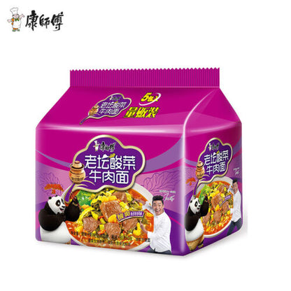 Kangshifu Roasted Beef Instant Noodles 5 pcs/big bag different flavor available