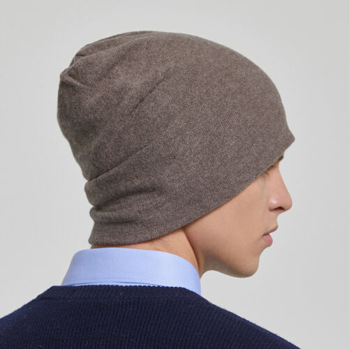 Men's Wool Cashmere Beanie Warm Soft Slouchy Beanies Wool Cap Hat