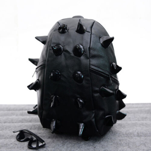 Unisex Hedgehog Spike Travel Backpacks Spiky Punk School Bookbags Shoulder Bags