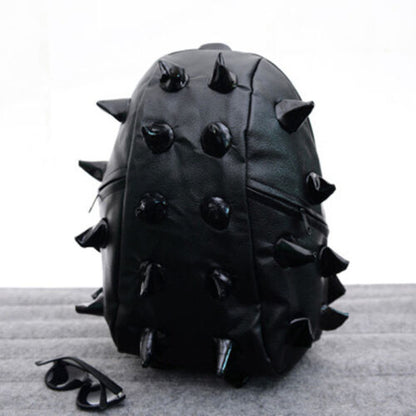 Unisex Hedgehog Spike Travel Backpacks Spiky Punk School Bookbags Shoulder Bags
