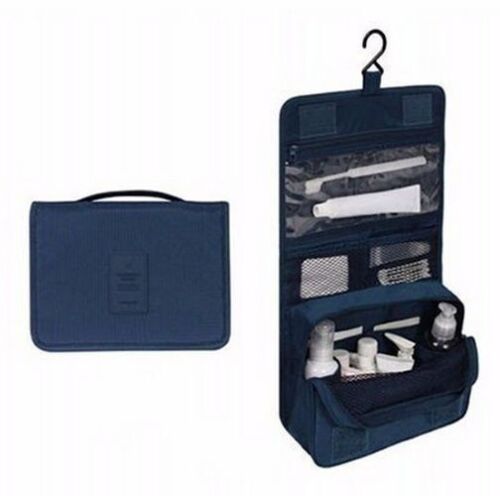 Solid Makeup Bag Toiletries Organizer Traveling Kit Cosmetic Purse 18.5*24*9.5CM