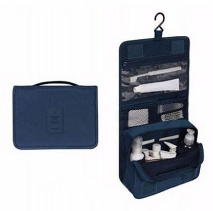 Solid Makeup Bag Toiletries Organizer Traveling Kit Cosmetic Purse 18.5*24*9.5CM