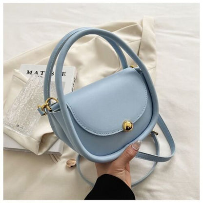 Shoulder Bags Leather Crossbody Bag Handbags Vintage Versatile 18*14*9 cm Black