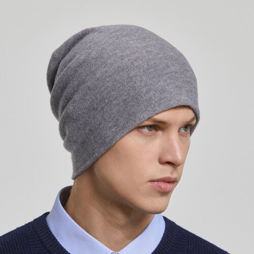 Men's Wool Cashmere Beanie Warm Soft Slouchy Beanies Wool Cap Hat