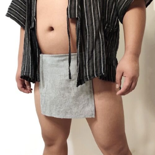 Men's Sumo Panties Japanese Traditional Panties Washed Cotton Loincloth Bar