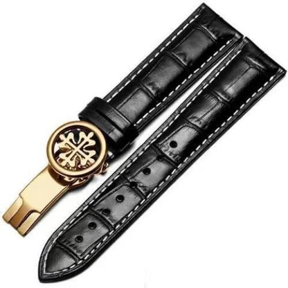 19mm-22mm Leather Watchband Strap For Patek Philippe Grenade 5167Ax Watch Band