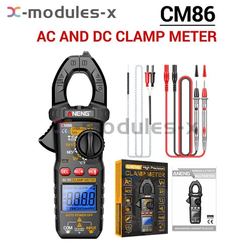 ANENG CM86 Digital Multimeter Tester AC DC Volt Ohm Amp Clamp Meter Auto Range
