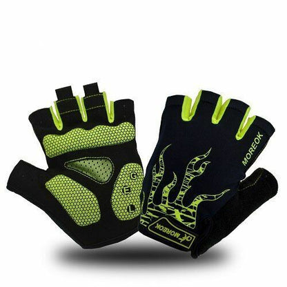 Cycling Glove Men Women Anti-sweat Shockproof Gel Half Finger Mountain Road Bike