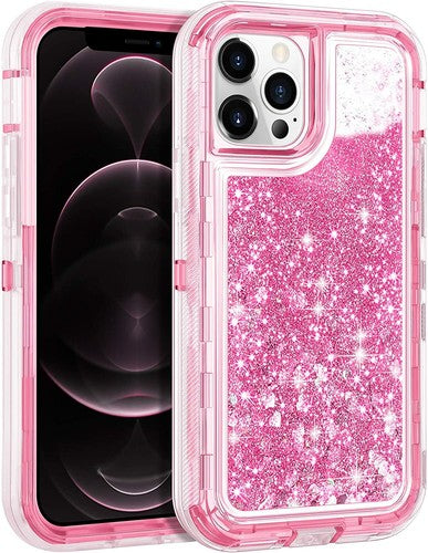 iphone 16 Pro Max 11/12/13/14/15 Plus/XS Max/XR Shockproof Case Liquid Glitter