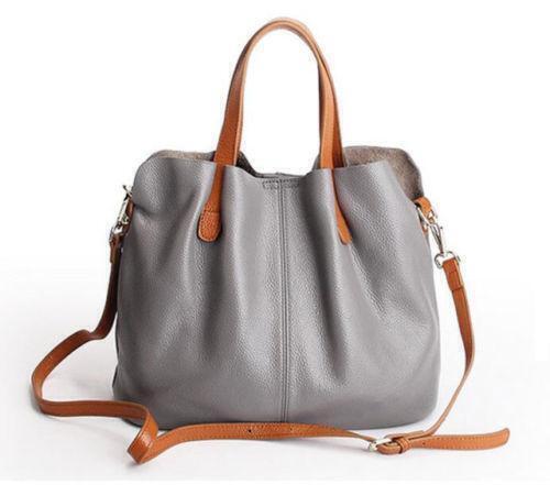 Women Soft Genuine Real Leather Tote Handbag Purses Crossbody Bag Shoulder Bags