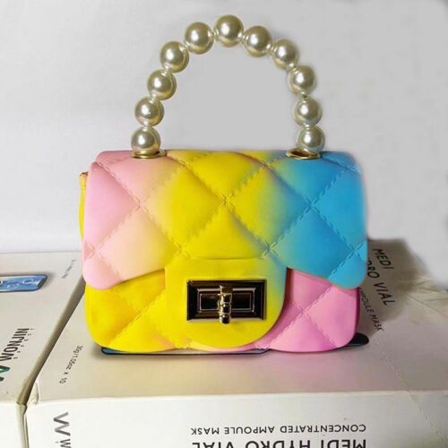 Women Mini Handbags Candy Color Jelly Crossbody Bags Girls Small Coin Pouch Baby