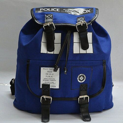 Shoulder Bag Backpack Unisex Double Straps Rucksack Knapsack 32*31*21 CM Canvas