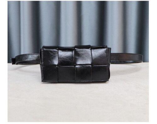 Cow Genuine Leather Waist Bag Crossbody Shoulder Purse Chest Bag Waist Phone Bag