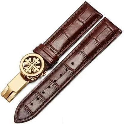 19mm-22mm Leather Watchband Strap For Patek Philippe Grenade 5167Ax Watch Band