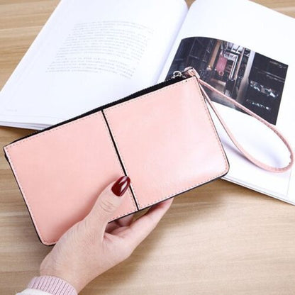 Wallet Long Zipper Clutch Hand Bag Phone Card Holder Coin Purse Thin Wallet 1 PC