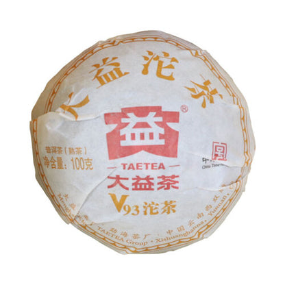 Dayi V93 Yunnan Menghai TAETEA Pu-erh Chinese Pu'er Tea Tuo Cha 2018 Ripe Puer
