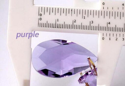 10PCS 38MM Colorful Teardrop Glass Chandelier Crystal Prisms Wedding Decoration