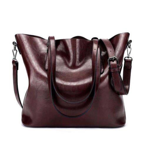 Womens Faux Leather Handbags Shoulder Purse Messenger Satchel Crossbody Tote Bag