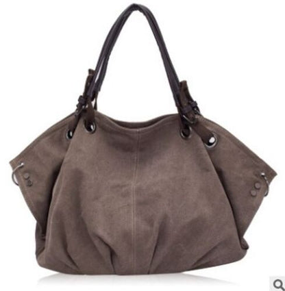 Canvas Bag Large Handbag Shoulder Messenger Bags Versatile Polyester Purse 1 PC