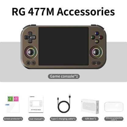 Anboli RG 477M Handheld Game Console 5300mAh Android 14 RG477M 4.7-inch