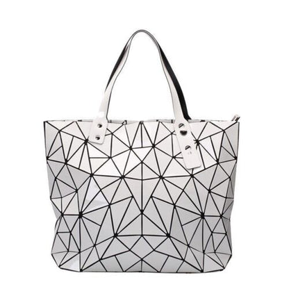 Women Bags Beach Large Tote Hologram Shoulder Bag Geometric Pouch 40*7.5*31.5 CM