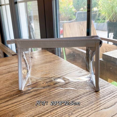 Transparent Cosmetic Bag Zipper Clear Makeup Purse Travel Toiletry Storage Pouch