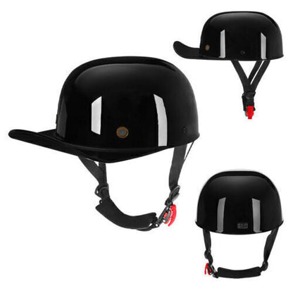 New Motorcycle Open Face Half Helmet Scooter Cap Retro Baseball Style Jet Helmet